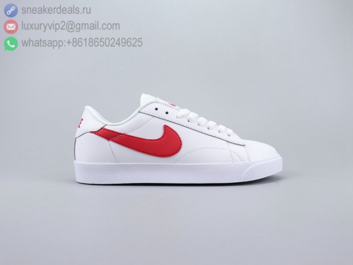 NIKE TENNIS CLASSIC AC WHITE RED LEATHER UNISEX SKATE SHOES